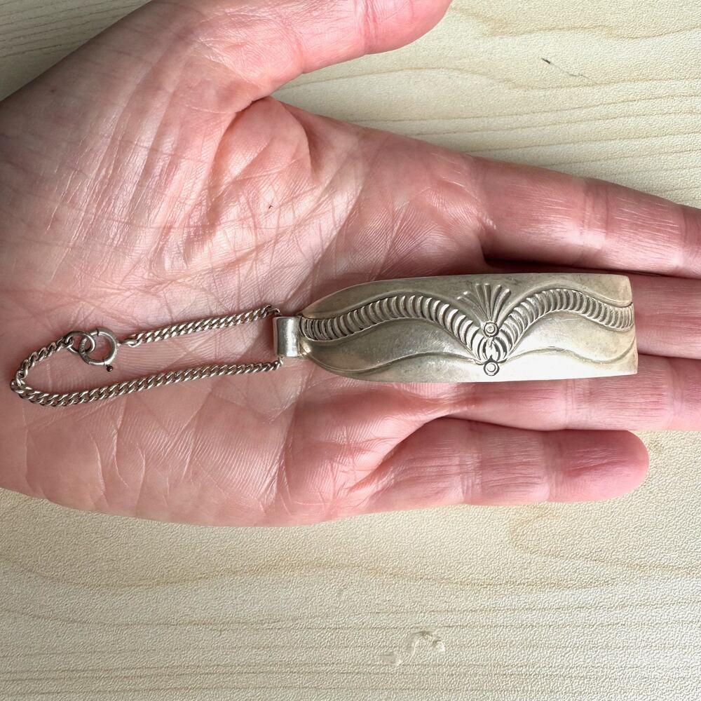 Vintage Sterling Silver Navajo Chatelaine by ALLEN KEE & THE WHITE HOGAN